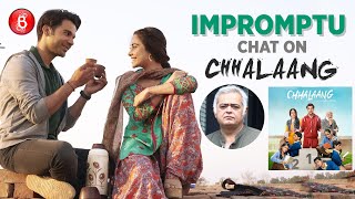 Rajkummar Rao Nushrratt Bharuccha Hansal Mehtas Impromptu Chat On Chhalaang [upl. by Sauder667]