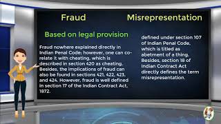 What is Difference Between Fraud amp Misrepresentation [upl. by Anotal]