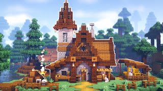 Minecraft  How to Build a Medieval House [upl. by Aldin112]