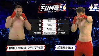 FAME MMA 1 Daniel quotMagicalquot Zwierzyński vs Adrian quotPolakquot Polański Cała Walka [upl. by Inat]