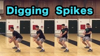 How to DIG Hard Driven Spikes  Volleyball Defense Tutorial [upl. by Amalle201]