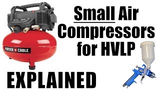 Small Air Compressors for HVLP [upl. by Dazhahs]