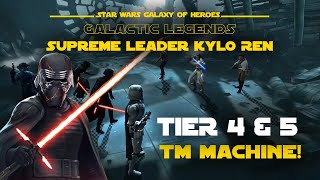 Tier 4 amp 5  Supreme Leader Kylo Ren Galactic Legend Event  SWGOH [upl. by Barhos842]