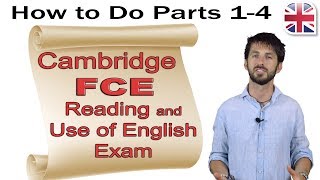 FCE B2 First Reading and Use of English Exam Part One  How to Do Parts 14 [upl. by Eenaej]