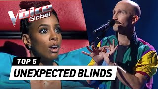 MOST UNEXPECTED AND SHOCKING Blind Auditions in The Voice [upl. by Dehlia]