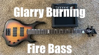 Glarry Burning Fire HH Bass Review [upl. by Nnaid]