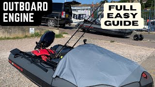 Outboard Engines For Beginners  Small Inflatable Boat  Complete Guide  Tohatsu 98HP [upl. by Anrahs]