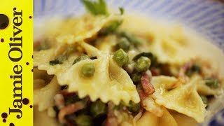 Pancetta Pea amp Mint Farfalle  Gennaro Contaldo [upl. by Chil]