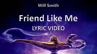 Will Smith quotFriend Like Mequot ALADDIN 2019  Lyric Video [upl. by Kowal]