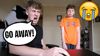 BEING MEAN To My Little Brother For 24 Hours PRANK [upl. by Irrak]