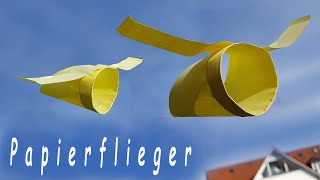 Papier Flieger Röhrenflieger falten [upl. by Cissej754]