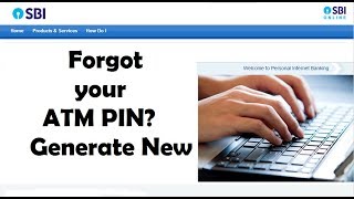 Forgot ATM PIN  Reset without visiting bank or ATM  sbi [upl. by Baun]