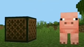 How I made pigs dance in Minecraft Bedrock Edition [upl. by Saree]