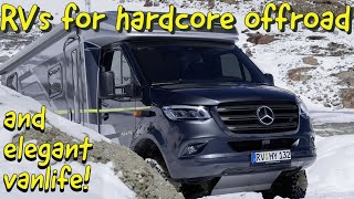 Hymer 4x4 CrossOver RVs for hard core offroading and elegant vanlife [upl. by Winnifred]