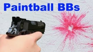 6mm Airsoft Paintball BBs ShootingReview [upl. by Ysdnil]