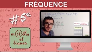 Calculer des fréquences  Cinquième [upl. by Drain]