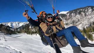 snowfall fly Solang valley Manali [upl. by Zales860]