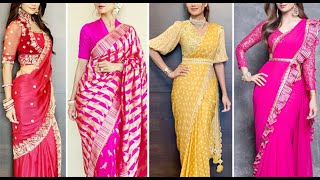 Stylish Blouse Designs For Simple Sarees  Designer Blouse I Latest Blouse Designs [upl. by Eeloj]