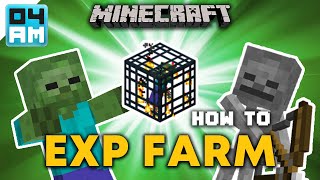 EASY Zombie amp Skeleton Mob Spawner XP Farm Tutorial  Minecraft 119 No Redstone V1 [upl. by Ahsoik]