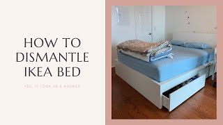 How to Dismantle IKEA bed  Dos and Donts [upl. by Aisnetroh450]