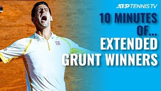 10 MINUTES OF Extended Grunt ATP Tennis Winners [upl. by Nalim]