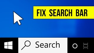 How to Fix Search Bar Not Working in Windows 10 Easiest Ways [upl. by Egnalos203]