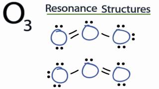 O3 Resonance Structures Ozone [upl. by Relyks229]