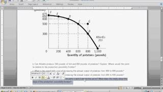 Production Possibility Frontier PPF  Intro to Microeconomics [upl. by Tebazile]