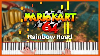 N64 Rainbow Road  Mario Kart 64  Piano Cover  Sheet Music [upl. by Myo887]