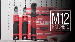 Milwaukee M12™ FUEL Ratchets 255820 amp 256620 amp 256720 [upl. by Eedoj]