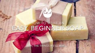 Easy Basic Beginner Soap [upl. by Tlevesor]