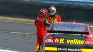 Fights Kevin Harvick vs Juan Pablo Montoya at Watkins G [upl. by Hansen766]