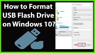 How to Format USB Flash Drive on Windows 10 [upl. by Ranip408]