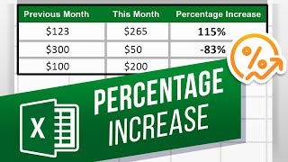 How to Calculate a Percentage Increase in Excel [upl. by Arytal]