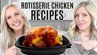 3 EXTREMELY EASY AND AFFORDABLE Rotisserie Chicken Recipes [upl. by Etnecniv]