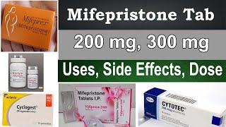 Mifepristone 200 mg 300 mg tablet uses in Hindi  Uses side Effects Dosage  pregnancy  Warning [upl. by Saudra]