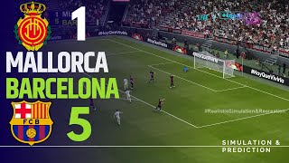 MALLORCA 15 BARCELONA • Highlights • La Liga 2425  SimulaciónRecreación [upl. by Basia83]