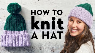 How To Knit A Hat For Beginners  Stitch Club  Good Housekeeping [upl. by Kile]