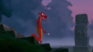 Mulan 1998 Mushu bust the great stone dragon [upl. by Eimas]