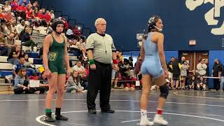 FL Girls State Wrestling Championship 100 lbs 2020 Brielle BiblaJessica Corredor [upl. by Arehc]