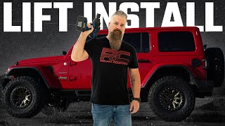 Installing a Jeep Wrangler JL 35inch Suspension Lift Kit by Rough Country [upl. by Gunzburg]