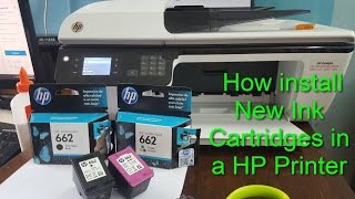 How to replace or install a HP Ink Cartridge [upl. by Naillimixam620]