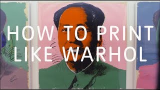 How to Print Like Warhol  Tate [upl. by Thebault]