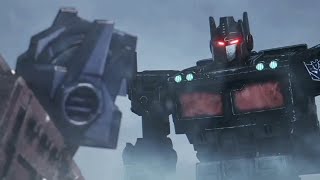 Optimus Prime VS Nemesis Prime  Transformers War For Cybertron  Kingdom [upl. by Alesram517]