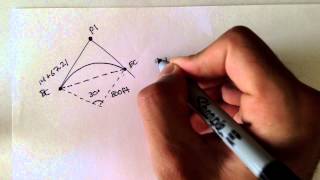 Advanced Geomatics Horizontal Curves Example 1 [upl. by Mars402]