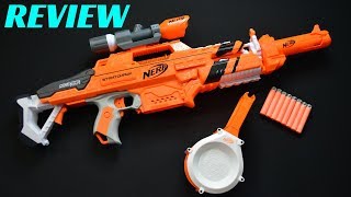 REVIEW Nerf Accustrike STRATOHAWK An Awesome Rapidstrike Repaint [upl. by Narad917]