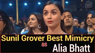 Sunil Grover As Pappu with alia bhatt and aishwarya rai funny moments in award shows [upl. by Devondra]