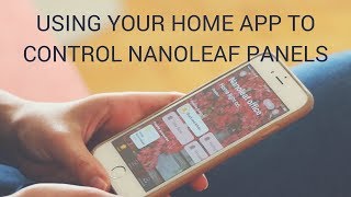 How to Use your Home App to Control Nanoleaf Panels [upl. by Nemajneb]