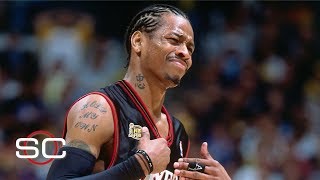 Allen Iverson steps over Tyronn Lue spoils Lakers perfect postseason  ESPN Archives [upl. by Huxley]