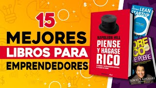 📚 15 Mejores Libros para Emprendedores 📕 Libros que Cambiaron Mi Vida [upl. by Rep]